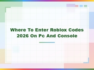 How to Redeem Roblox Codes on Pc and Console 2026 – Full Guide